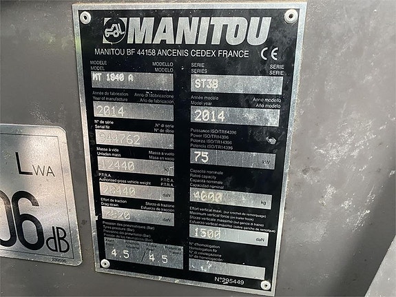 Manitou MT1840A 10 of 10
