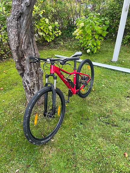 Röd Trek Mountainbike