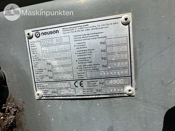 Neuson 50z3 bandgrävare 8 of 27