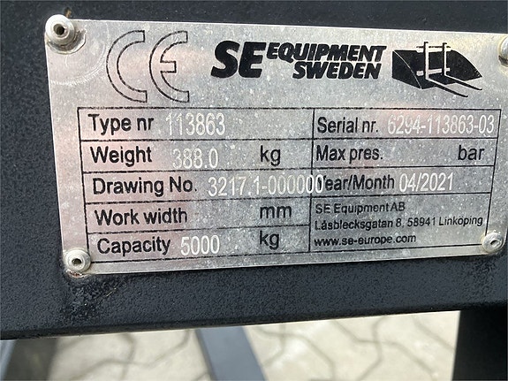SE Equipment  Kranarm 5 of 6