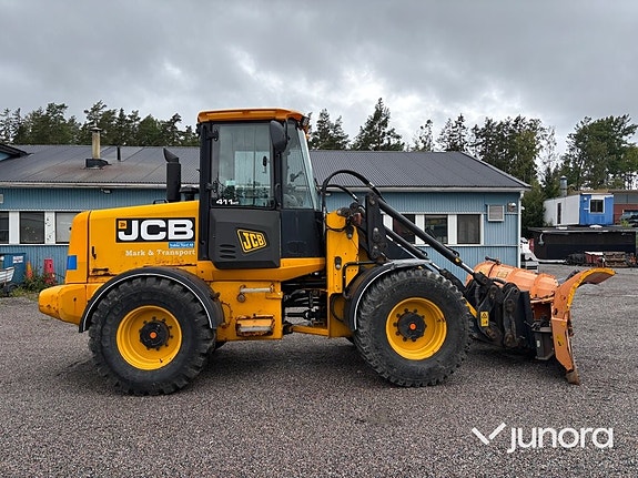 Hjullastare JCB 411 HT med vikplog 6 of 30