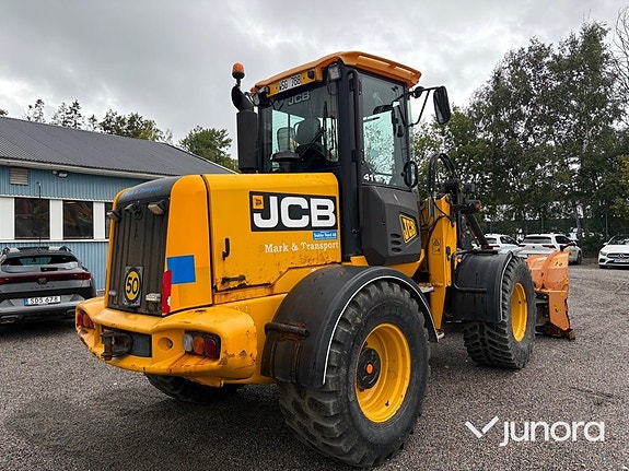 Hjullastare JCB 411 HT med vikplog 5 of 30