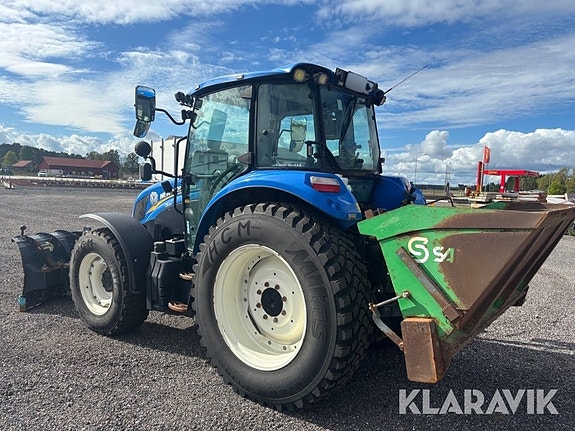 Traktor New Holland T5.85 med Nordic sop samt 4 of 6