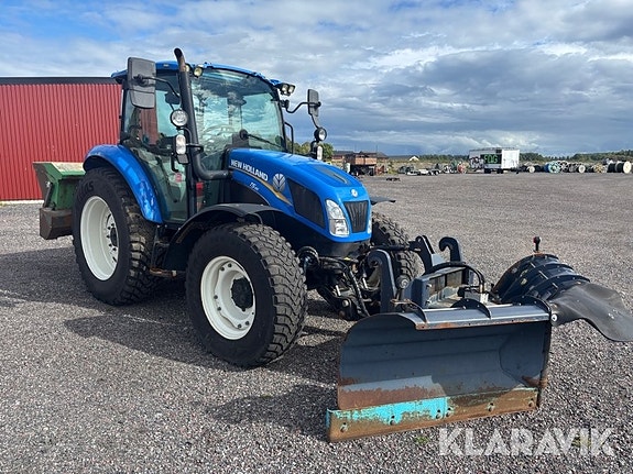 Traktor New Holland T5.85 med Nordic sop samt 6 of 6