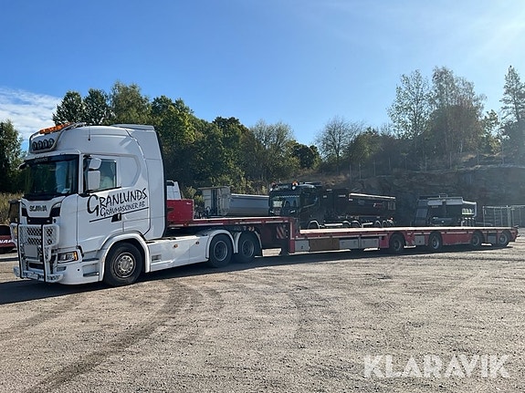 Dragbil med jumbotrailer Scania S730 Langendo 4 of 6