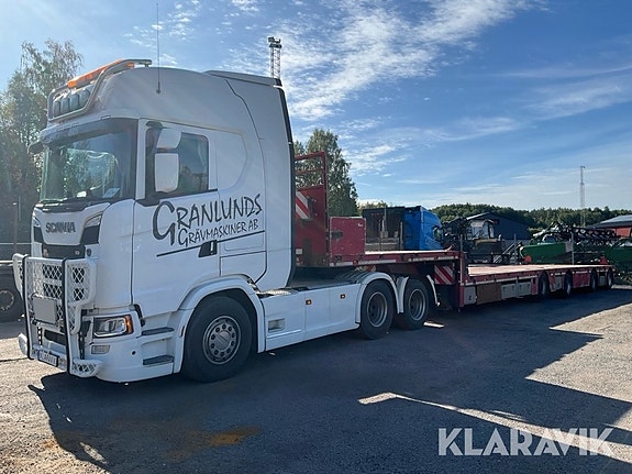 Dragbil med jumbotrailer Scania S730 Langendo 6 of 6