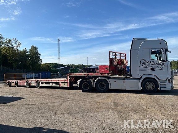 Dragbil med jumbotrailer Scania S730 Langendo 3 of 6