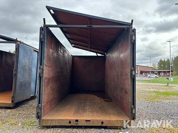 Lastväxlarcontainer GMM 40m3 med tak 6 of 6