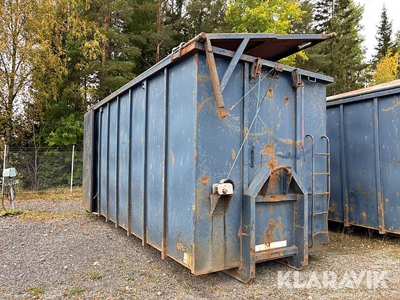 Lastväxlarcontainer GMM 40m3 med tak 3 of 6