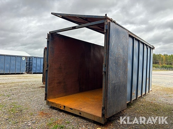 Lastväxlarcontainer GMM 40m3 med tak 5 of 6
