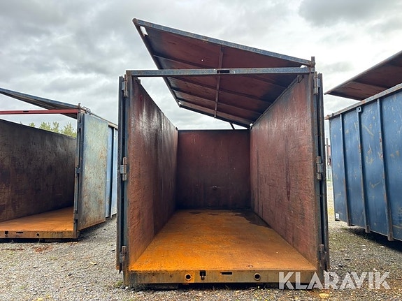 Lastväxlarcontainer GMM 40m3 med tak 6 of 6