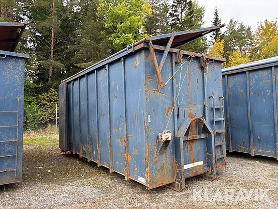 Lastväxlarcontainer GMM 40m3 med tak 3 of 6
