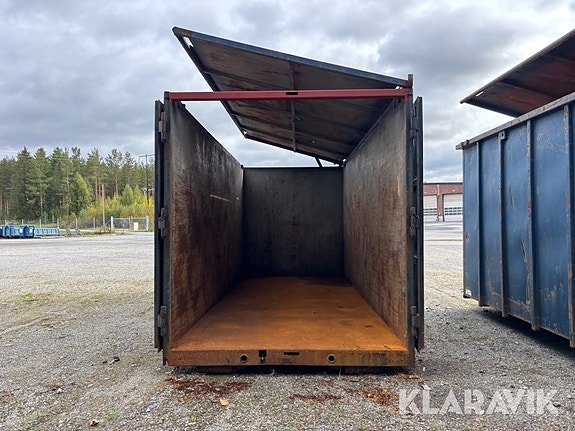 Lastväxlarcontainer GMM 40m3 med tak 4 of 6