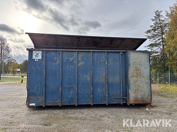 Lastväxlarcontainer GMM 40m3 med tak 2 of 6