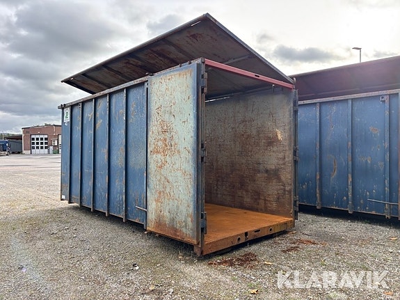Lastväxlarcontainer GMM 40m3 med tak 3 of 6