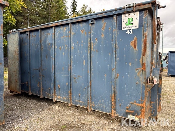 Lastväxlarcontainer GMM 40m3 med tak 6 of 6