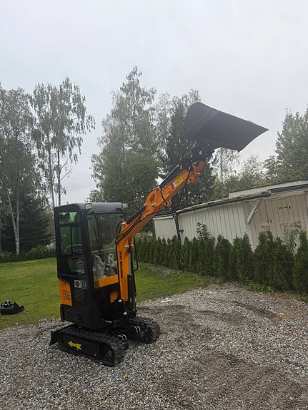 Minigrävare Mountain Raise MR10 (1 ton) – Hytt, Bomvik & Til 6 of 12