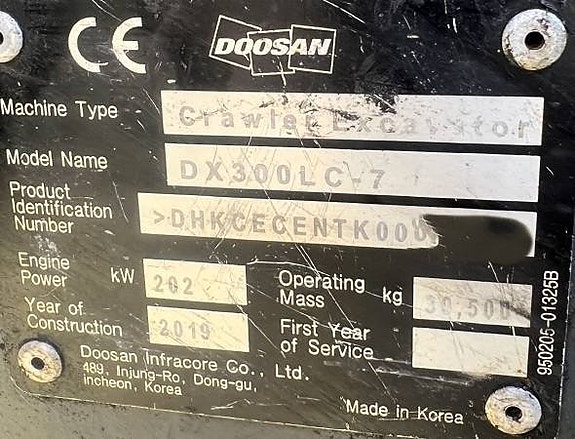 Doosan DX300 LC-7 9 of 9