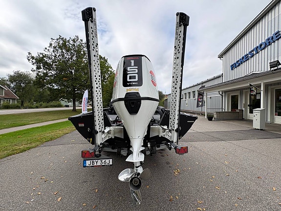 Finval 540 Bass Angler Dubbelkonsol den enda med 150hk Honda 10 of 12