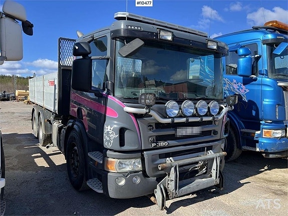 SCANIA P380 Tippbil med plogutrustning (244,000:- ex moms) 2 of 24