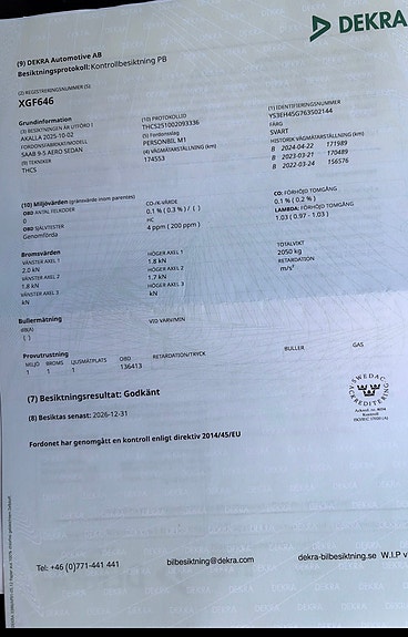 Saab 9-5 8 of 9