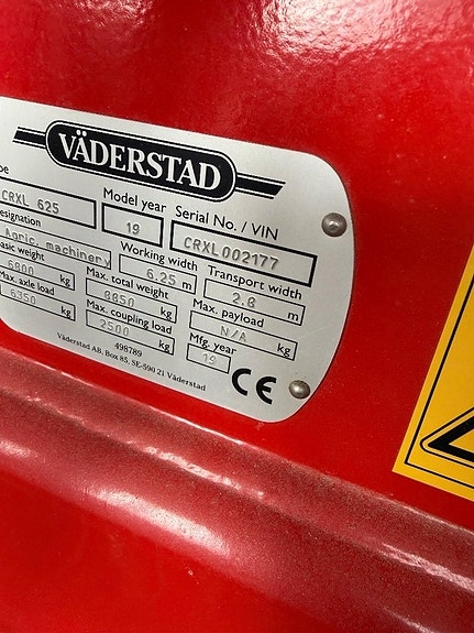 Väderstad Carrier625XL endast ca 6-700ha 9 of 9