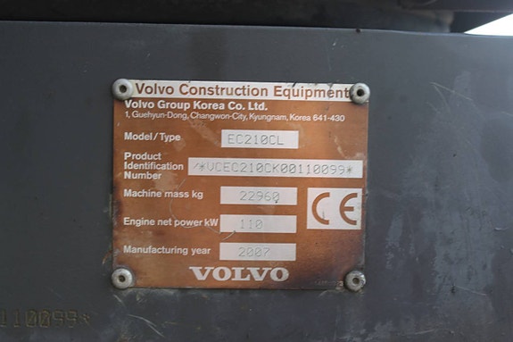 Bandgrävare Volvo EC210CL Rototilt 3 skopor, Grip 11 of 12