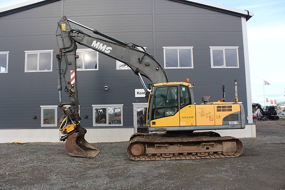 Bandgrävare Volvo EC210CL Rototilt 3 skopor, Grip