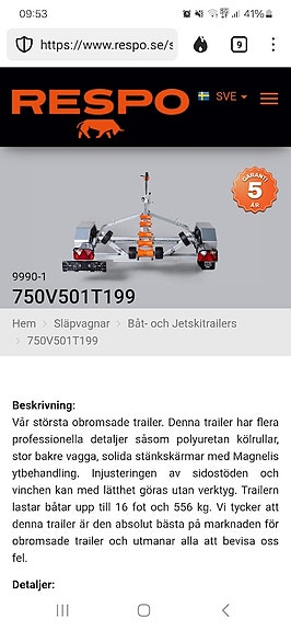 HR 480 BR med 80 trailer HÖSTPRIS! 9 of 9