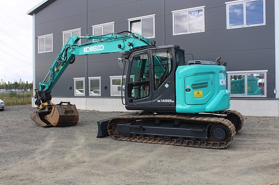 Bandgrävare Kobleco SK140 SRLC -7 Rototilt med grip