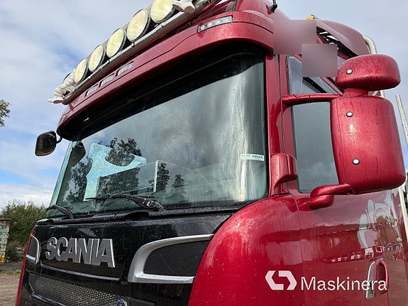 Timmerbil med kran Scania R730 10 of 27