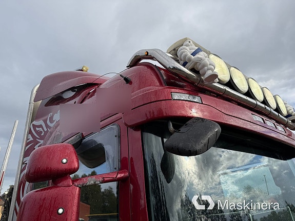 Timmerbil med kran Scania R730 18 of 27