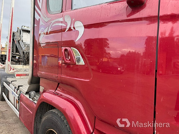 Timmerbil med kran Scania R730 22 of 27