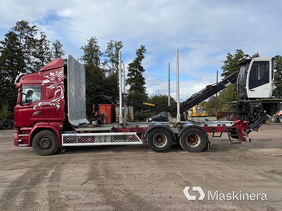 Timmerbil med kran Scania R730 8 of 27