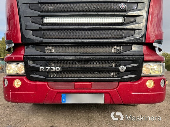 Timmerbil med kran Scania R730 12 of 27