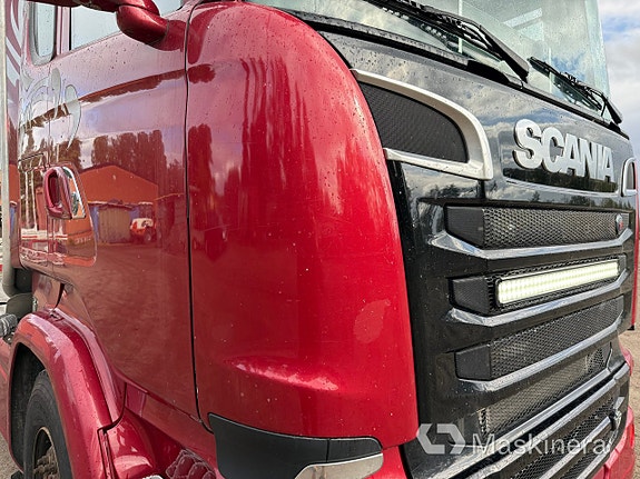 Timmerbil med kran Scania R730 16 of 27