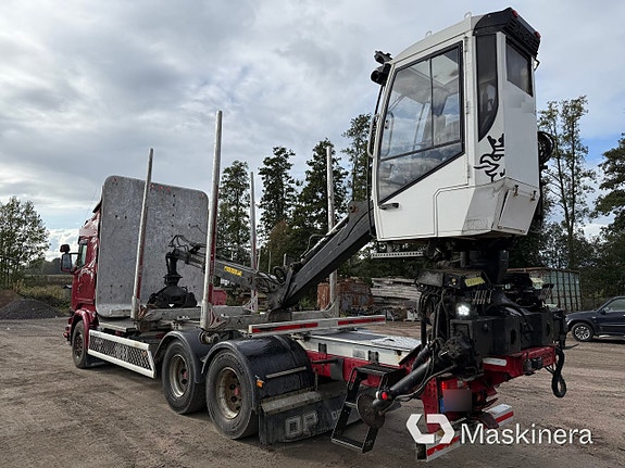 Timmerbil med kran Scania R730 7 of 27