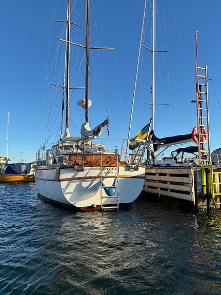 Motorseglare Ketch designad av Arthur C Robb, långseglare/bobåt/kustkryssare 18 of 25