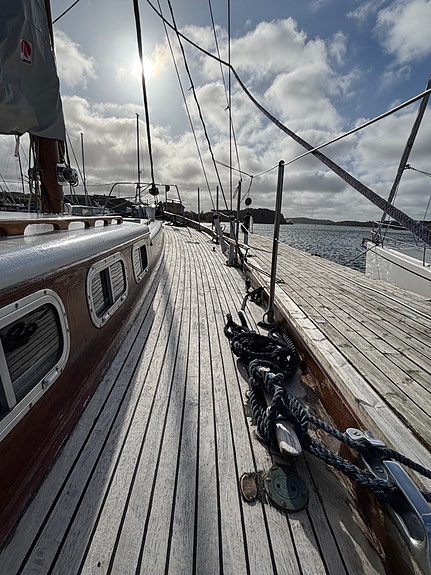 Motorseglare Ketch designad av Arthur C Robb, långseglare/bobåt/kustkryssare 4 of 25