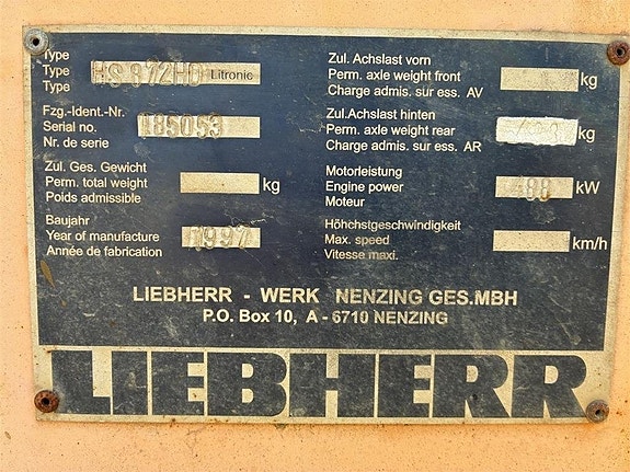 Liebherr HS872 HD 14 of 14