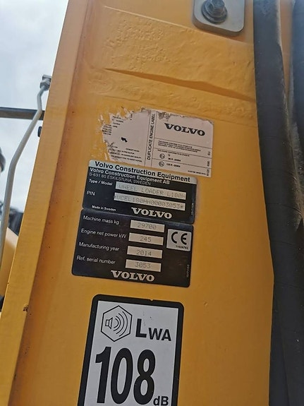 Volvo L 180 H 17 of 22