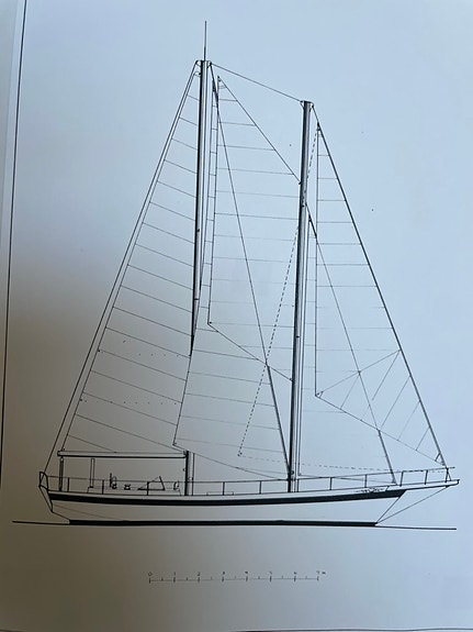 S/Y AZIZA – Stagsegelskonare i stål 15,3 m, Bruce Roberts-skrov 18 of 19