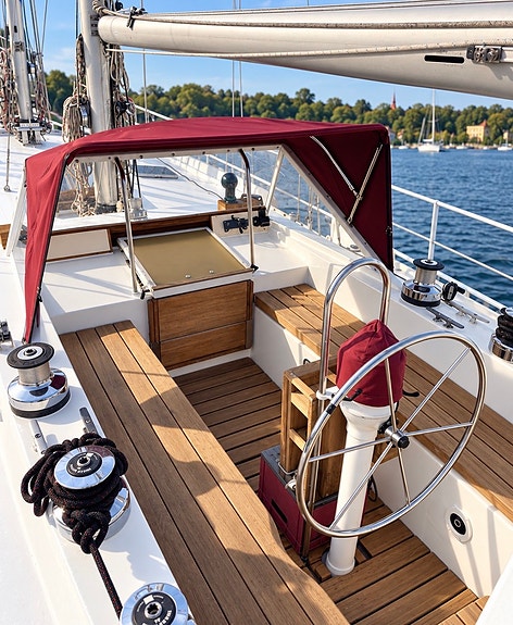 S/Y AZIZA – Stagsegelskonare i stål 15,3 m, Bruce Roberts-skrov 5 of 19