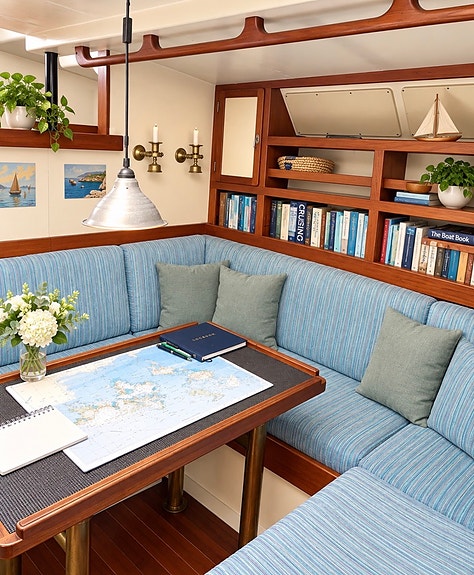 S/Y AZIZA – Stagsegelskonare i stål 15,3 m, Bruce Roberts-skrov 16 of 19