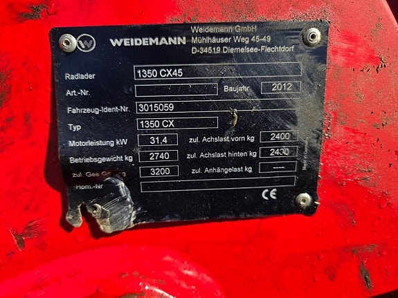 Weidemann 1350CX45 10 of 10