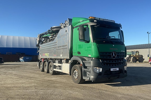 MERCEDES AROCS högtrycksspol- och sugbil 8 of 27