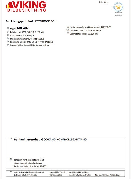 Mercedes-Benz B170 12 of 12