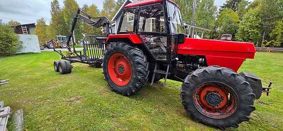 CASE IH 1494 4wd med timmervagn 2 of 7