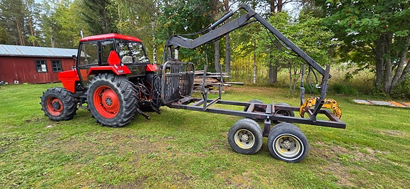 CASE IH 1494 4wd med timmervagn 4 of 7