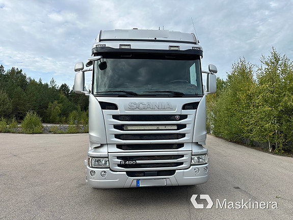 Kranbil / Brädgårdsbil Scania R490 10 of 27